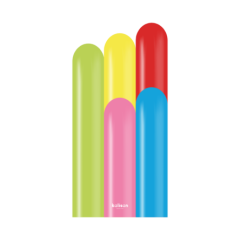 Latex baloni 260Q Standard Carnival Assortment