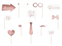 Wedding Party rekviziti za slikanje Rosegold-White 12/1