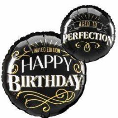 Standard Better With Age Black folijski balon 