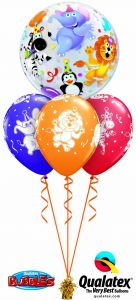 Helijski buket Bubble baloni Party Animals