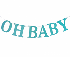 B&G Oh Baby Light Blue DIY natpis