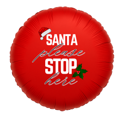 Standard SANTA STOP folijski balon