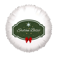 Standard Sretan Božić folijski balon