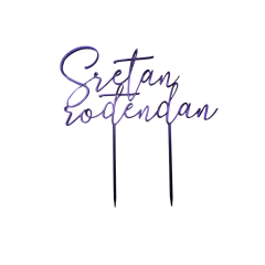 Toper Sretan Rođendan Perla Ljubičasta