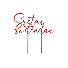 Toper Sretan Rođendan Crvena