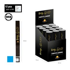 Top za ispaljivanje konfeta It's A Boy Or Girl Plavi Konfeti