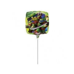 Teenage Mutant Ninja Turtles - folijski balon na palčki
