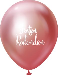 Lateks baloni Sretan rođendan Chrome Rose Gold