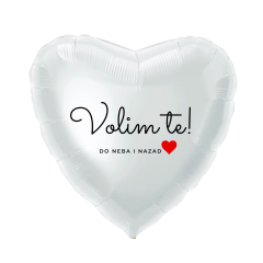 Standard Volim te do neba folijski balon