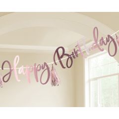 Rose Gold Birthday natpis