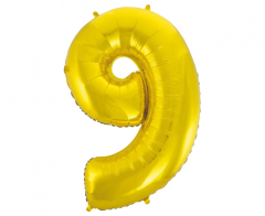 Folijski balon B&C broj 9 Gold