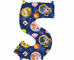 Mid size Paw Patrol Broj 5 folijski balon