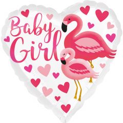 Standard Flamingo Baby Girl  folijski balon