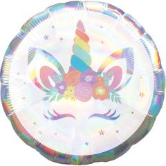Standard Holographic Iridescent Unicorn Party folijski balon