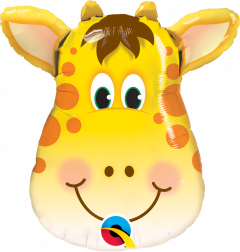 Mini Jolly Giraffe folijski balon na štapiću