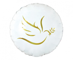 Standard Gold Dove  Round folijski balon