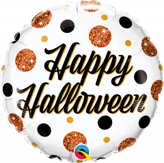 Standard Halloween Sparkly Dots folijski balon